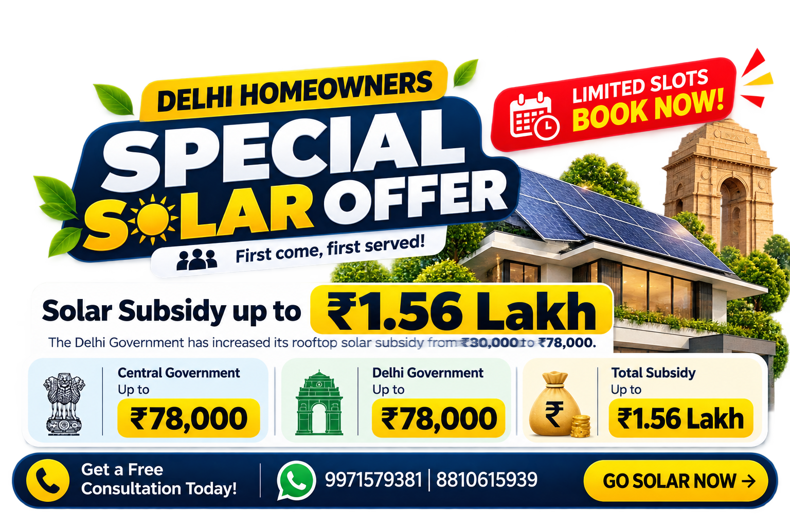 Delhi Homeowners Special Solar Offer